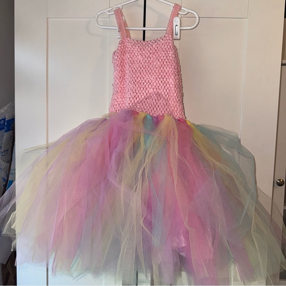 Whimsical Pastel Unicorn Tutu Dress for Kids - Picture 2 of 3